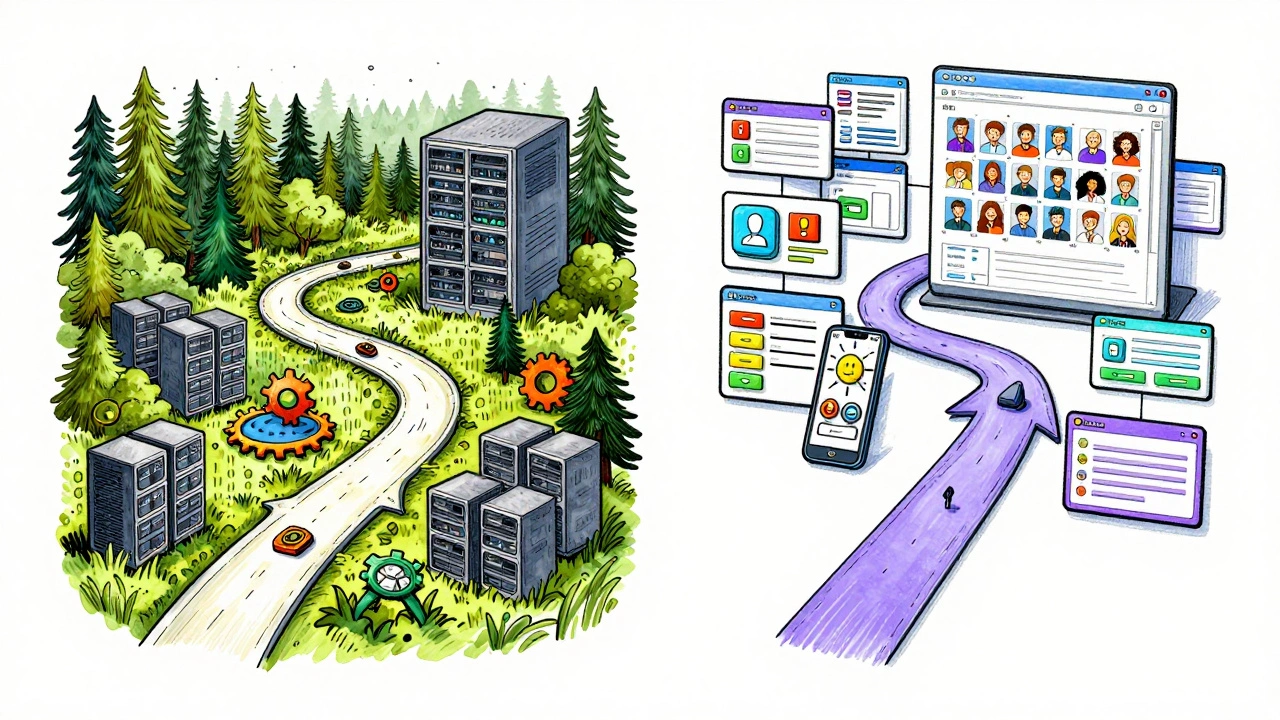 Два пути в IT: один ведет к системам и серверам, другой — к интерфейсам и пользователям.