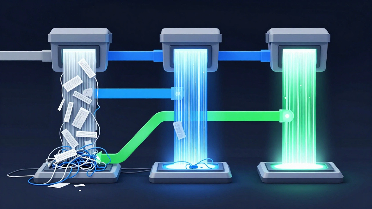 Чистый поток данных преобразует хаос в упорядоченную информацию.