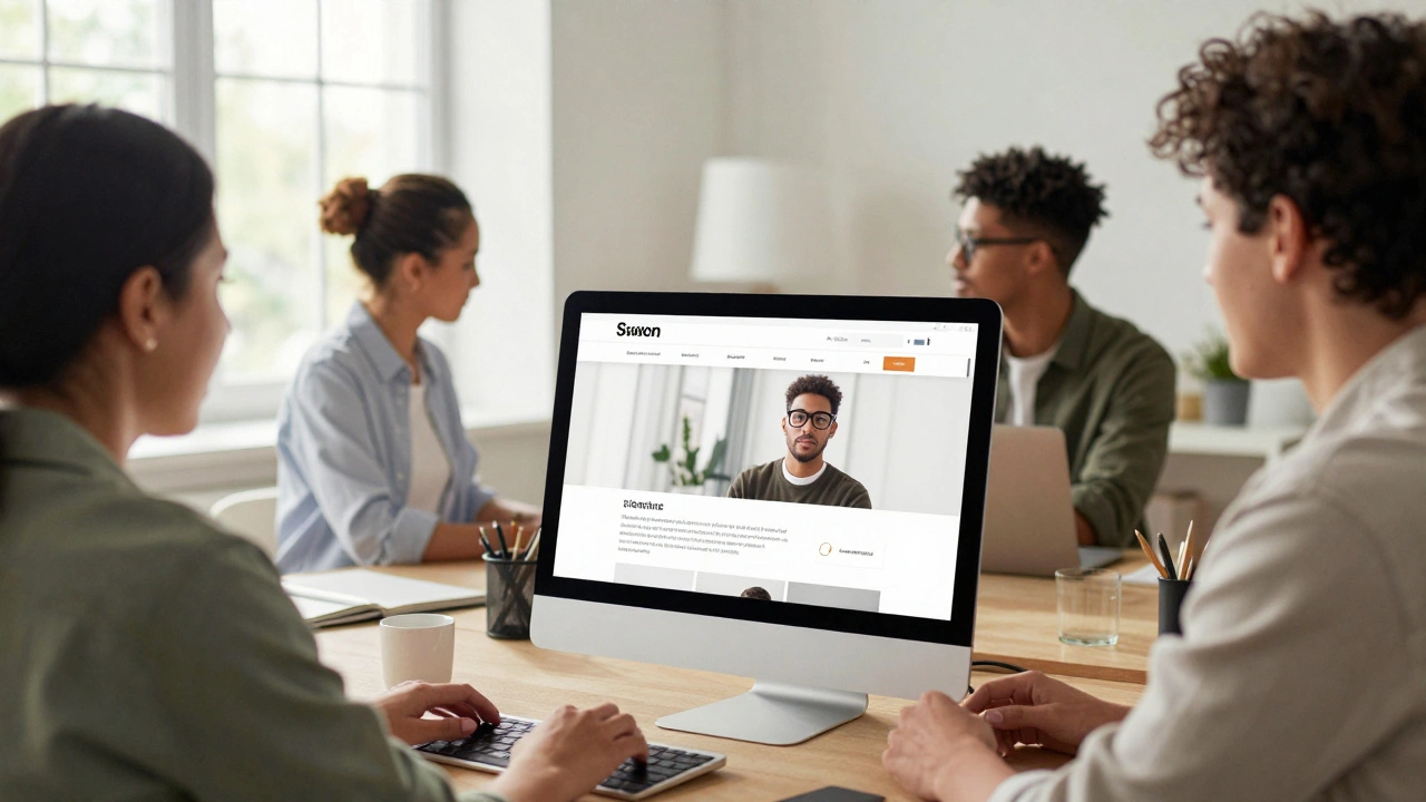 Разные пользователи — с нарушениями зрения, слуха и моторики — одновременно взаимодействуют с одним веб-интерфейсом.