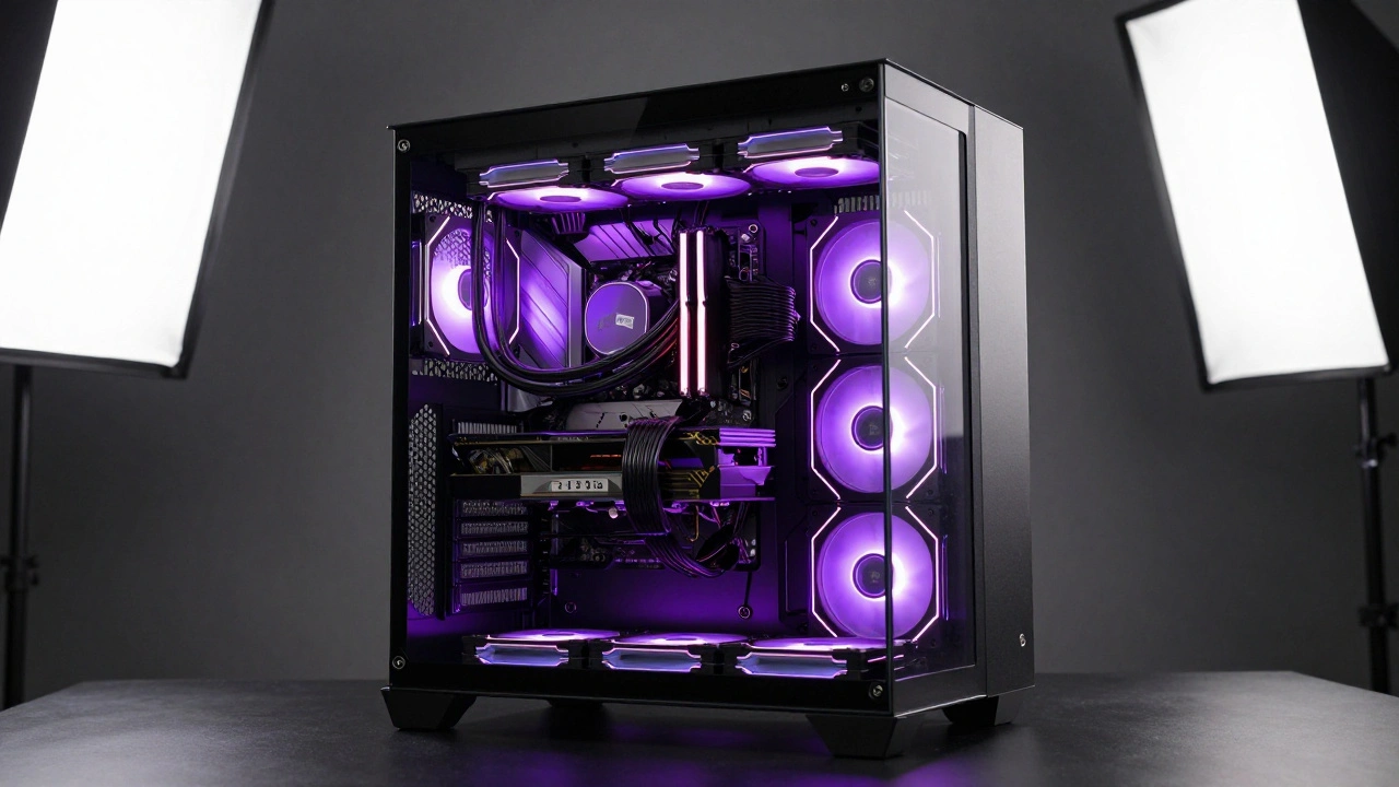 Завершенная сборка ПК с кастомным водяным охлаждением