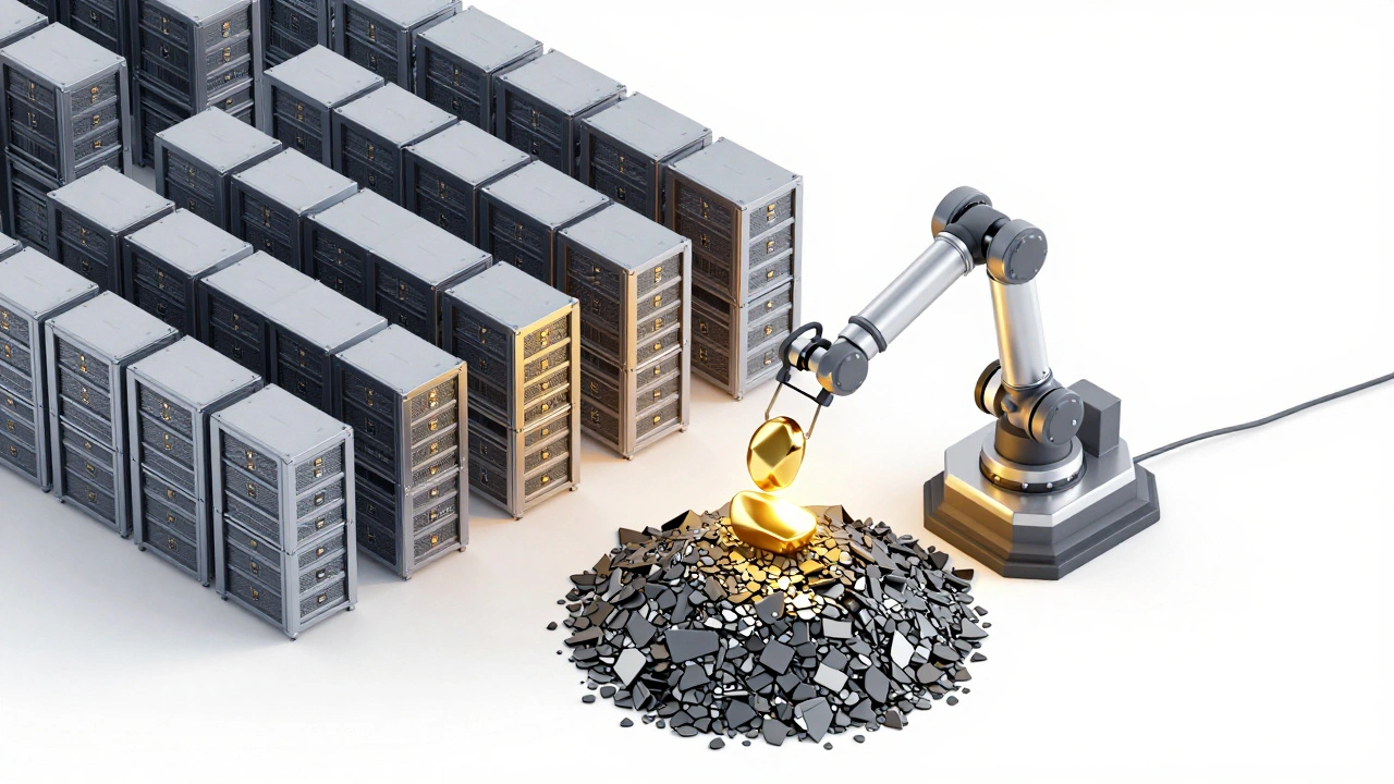 Метафора Data Mining: извлечение золотого слитка знаний из склада серверов Big Data