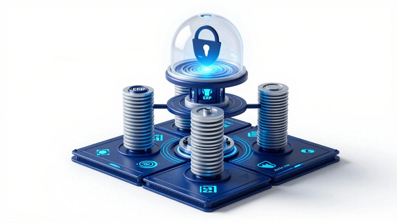 Схема независимой ИТ-экосистемы с российским ПО и защитным контуром безопасности