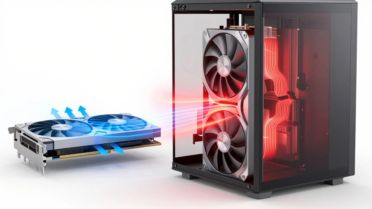 Сравнение охлаждения видеокарты в горизонтальном и вертикальном положении