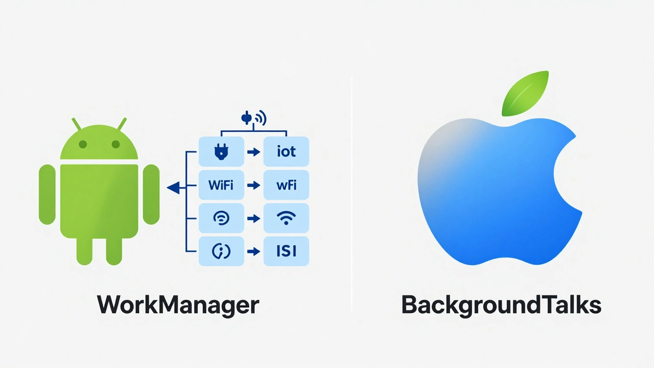Сравнение архитектур WorkManager для Android и BackgroundTasks для iOS