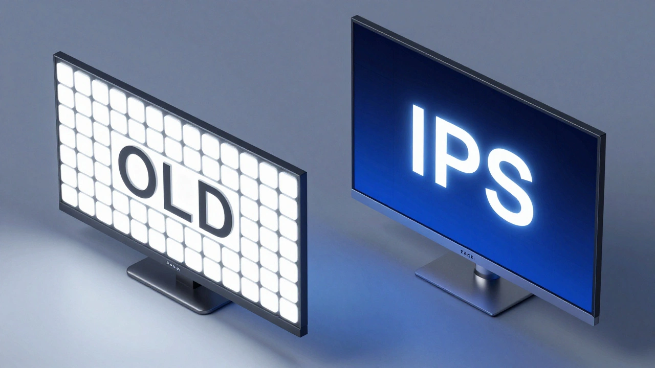 Техническая иллюстрация разницы между панелями OLED и IPS с FALD