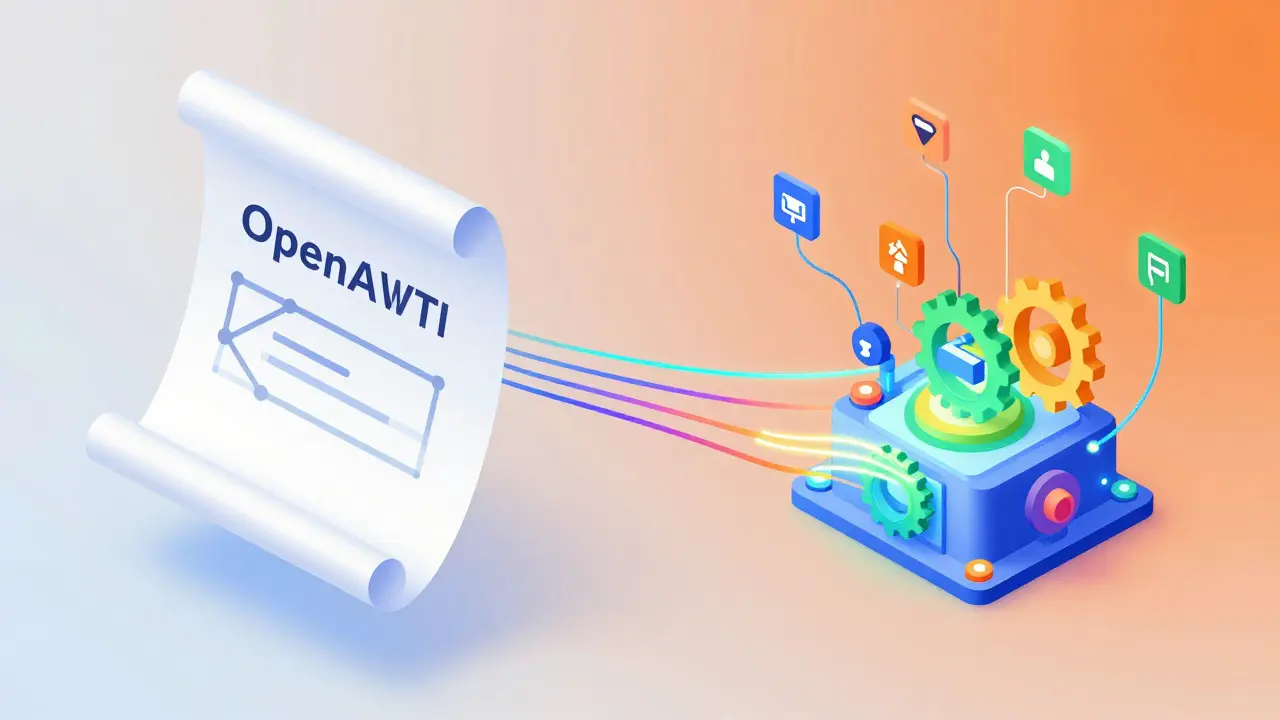 Концептуальная иллюстрация преобразования спецификации OpenAPI в инструменты Swagger