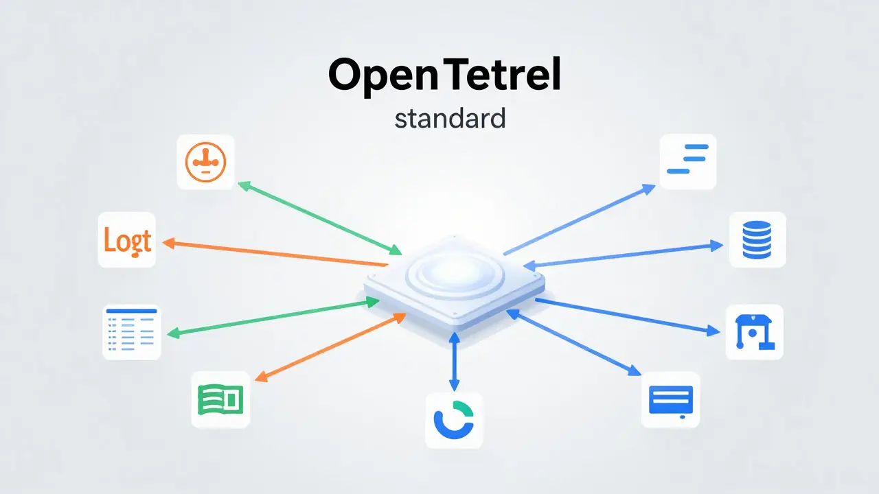 Схема сбора данных через OpenTelemetry для разных систем мониторинга
