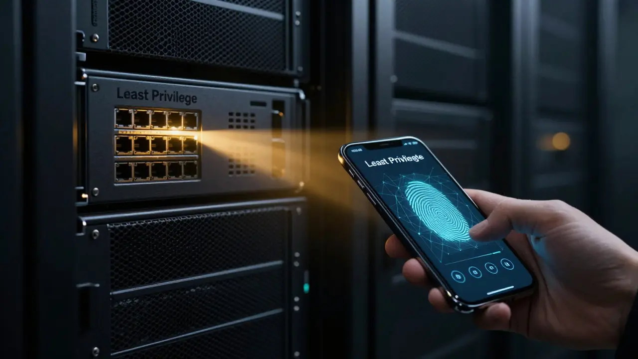 Smartphone sending a focused light beam to a specific server port