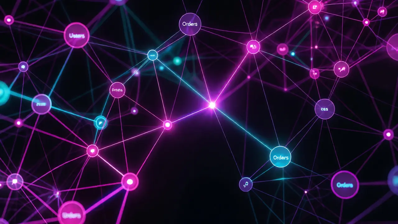 Абстрактная визуализация графа связей данных в GraphQL